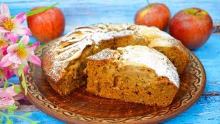 Медовая коврижка с яблоками (постный рецепт) - просто и очень вкусно!