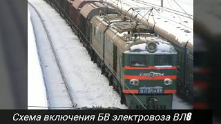 Включение БВ электровоза ВЛ8 по схеме цепей управления