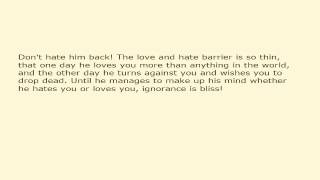 The Signs That Your Ex Boyfriend Hates You You After the Breakup! Or Does He Still Love You?
