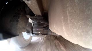 Citroen C-Elysee - работа задней подвески. Пробное видео