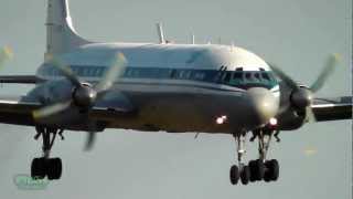 Ил-18 (Ил-22М) RF-95673 на 3-х движках! 08/08.12