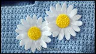 Как сделать ромашки из фетра (How to make daisies of felt)