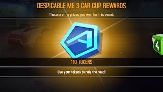 Asphalt 8: Won 100+ tokens Rewards For Despicable Me 3 car, Secret lab Cup,  Friday Cup