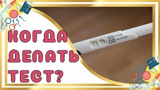 Когда делать тест на беременность?