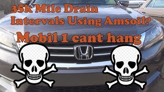 Amsoil 35k mile drain interval Mobil 1 can't do this!