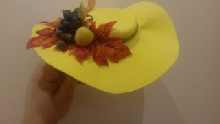 DIY Шляпа из фоамирана ' ОСЕНЬ '