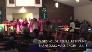"Lord You've Been Blessing Me" BarnesUMC Mass choir