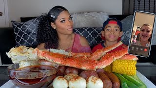 SEAFOOD BOIL | FACETIMING MY SUBSCRIBERS ?