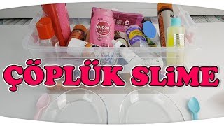 Bitmiş Malzemeler ile Çöplük Slime Challenge ( İSTEK VİDEO ) - Eğlenceli Slime Videosu | Fenomen Tv