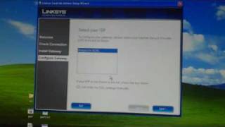 Linksys DSL Gateway Set-up