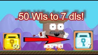 50 to 700 wls!!!How I Got Easy profit! |Growtopia|
