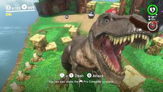 T rex in Super Mario Odyssey