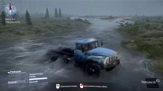 Spintires MudRunner. Карта Долина. ЗИЛ B-130. Застряли в реке