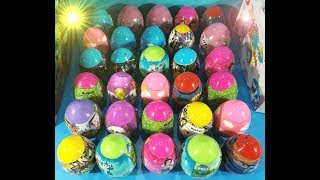 30 Surprise Eggs!!! Cars Avenger Robocar Poli Peppa pig Kitty Hatchimals Thomas Pretty Pokemon LOL