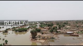 Sudan: Drone footage reveals aftermath of flood in Sururab area