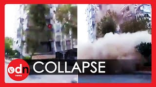 Turkey Earthquake: Terrifying Moment Building Collapses