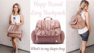 WHAT'S IN MY NEWBORN DIAPER BAG | HAPP BRAND LEVY DIAPER BACKPACK