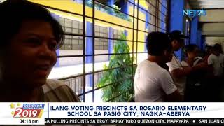 Ilang voting precincts sa Rosario Elementary School sa Pasig City, nagkaaberya