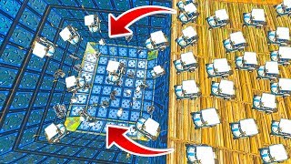100 CARTS vs BOUNCE PAD BLENDER in Fortnite Battle Royale