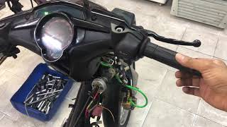 Exciter 135 làm 62zz khác biệt pô tăng pô zin tại Dinh Trung 122/12D tạ uyên p4 q11 0902590471