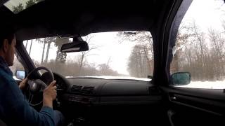 Rally training Bulgaria BMW snow and ice