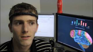 OCZ NIA Neural Impulse Actuator Plus Brain Mouse Demonstration Pong Linus Tech Tips