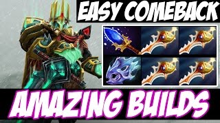 EASY COMEBACK WITH THIS BUILD - Amazing Builds vol 76 - Wraith King with 4 divines - Dota 2