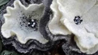 felting wool and silk-валяние из шерсти и шелка от Olga Sarar