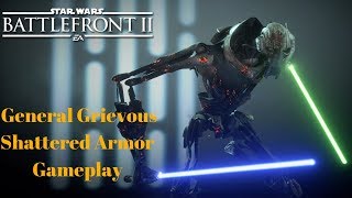 General Grievous Shattered Armor Skin gameplay! (Star Wars Battlefront II)