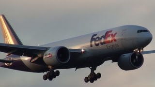 FedEx Express N854FD Boeing 777-FS2 landing Narita Airport RWY34L