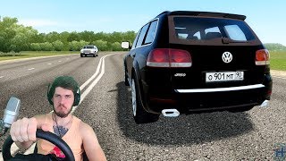 РАБОТАЮ ГРУЗЧИКОМ НА СТАРОМ ТУАРЕГ - CITY CAR DRIVING + РУЛЬ