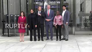 USA: Prince Harry and Meghan Markle visit One World Observatory and Ground Zero in NYC