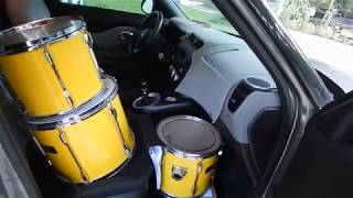 Road Trip! Pearl Export Drum Set #60 Yellow Flash Kit!