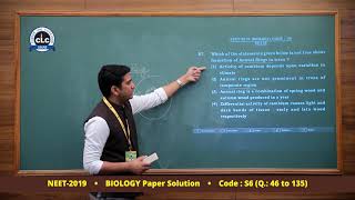NEET-2019 BIOLOGY Paper Video Solution Code-S6