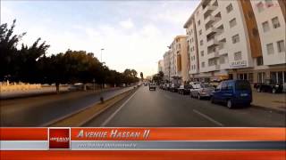 Itinéraire vers Théâtre National Mohamed V depuis Autoroute Casablanca - Rabat. (Balade en voiture)
