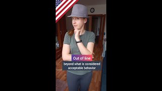 Out of line - popular English idioms, colloquial English #Shorts