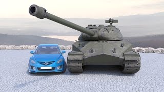 Сравнение размеров танков World of Tanks в реальной жизни.