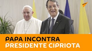 Papa Francesco incontra il presidente cipriota