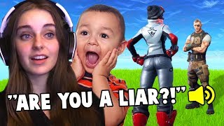 Kid LIES to me in Fortnite!