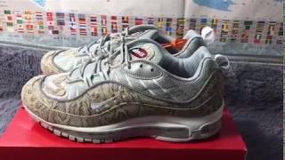 $85 Snake Sup Supreme x Nike Air Max 98 844694-100