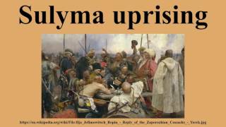Sulyma uprising