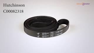 Универсальный ремень для стиральной машины Hutchinson 1195H8 PHE (C00082318)