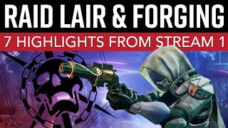 Destiny 2 - New Raid Lair, Forging & Curse of Osiris Gameplay! // 7 Highlights from Stream 1