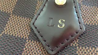 How to remove gold initials hot stamp on Louis Vuitton Speedy 30 Leather Bag