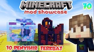 10 TONGKAT SIHIR DAN PENYIHIR TERKUAT DI MINECRAFT - MINECRAFT MOD SHOWCASE INDONESIA #70