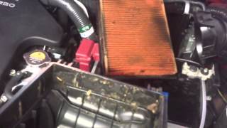 Air filter change on 2012 Nissan Juke SL turbo