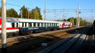 Train "Sibelius" in Beloostrov. | Поезд Сибелиус в Белоострове