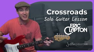 Eric Clapton - Crossroads 1st Solo (Songs Guitar Lesson CS-001) How to play