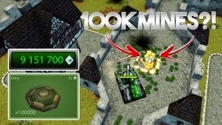 100K MINES?! - Tanki Online EPIC SPACE Save The Gold (Test Server)