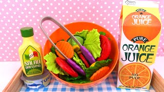 Jeu d'Imitation Cuisine Salade Composée Equilibrée et Sandwichs